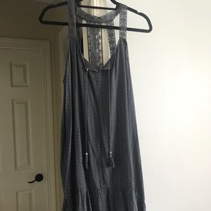 American Eagle Outfitters navy detailed dress